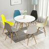 New 1/2/4 Dining Table Chairs Solid Wood Legs Retro Lounge Plastic Home Office Chair