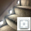 New Modern 6 LED Night Light Motion Sensor Wall Closet Cabinet Stair Wireless Lamp UK